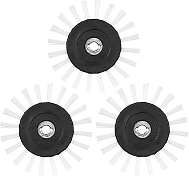 Grout Groovy! Replacement Brush Wheels 3-Pack Nylon Cleaning Brush Heads Machines, Indoor Cleaner Tool for Tile, Bathroom, Kitchen Floors, Easy Scrubbing Solution