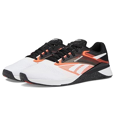 Reebok Nano X4 Shoes Black/White/Orange Flare