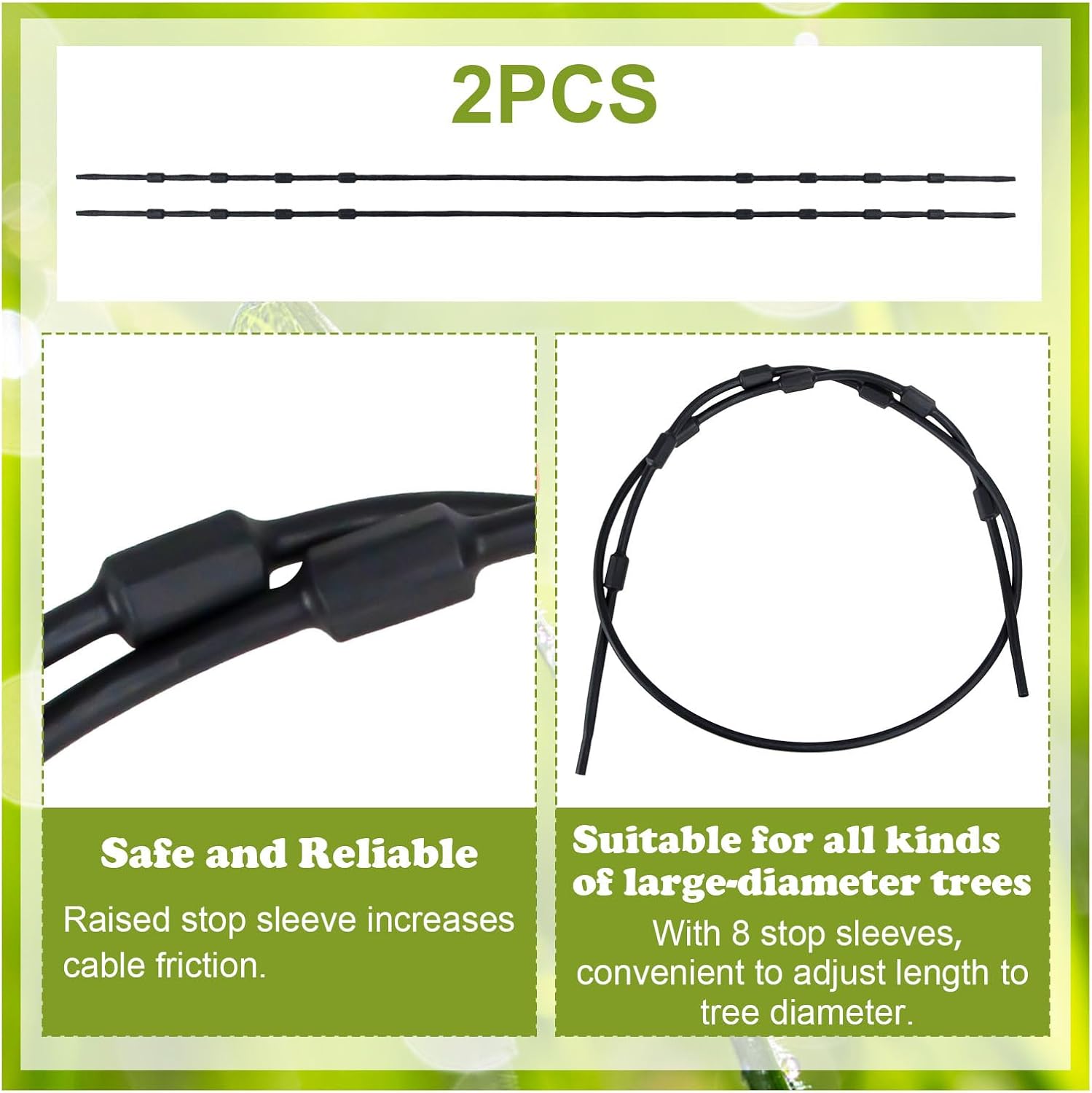 Tree Stand Cables Stainless Steel Climbing Treestand Equipment 65 Inch for Accessories