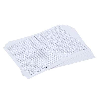 LEARNING ADVANTAGE 7854 XY Axis Dry Erase Boards, Set of 10