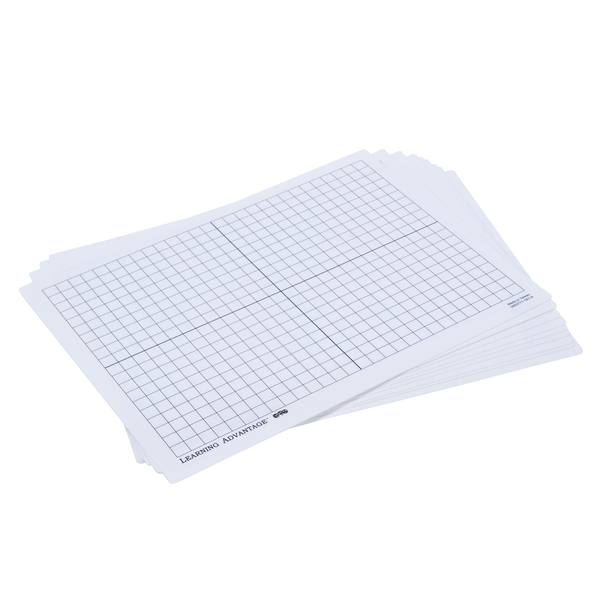 Xy Axis Dry Erase Boards Set of 10