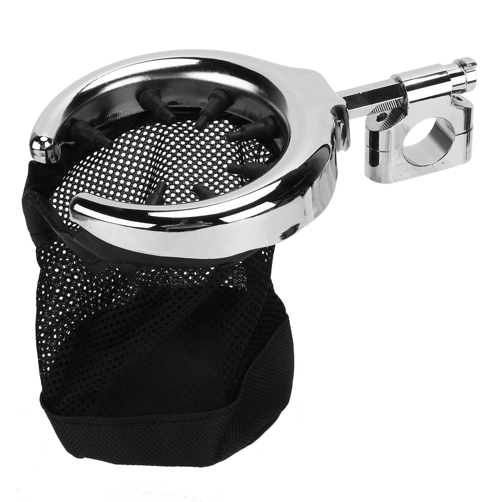Aramox Motorcycle Cup Holder, Universal Motorcycle Cup Holder Aluminium Alloy Replacement for 25mm Handlebar(25mm Plating)