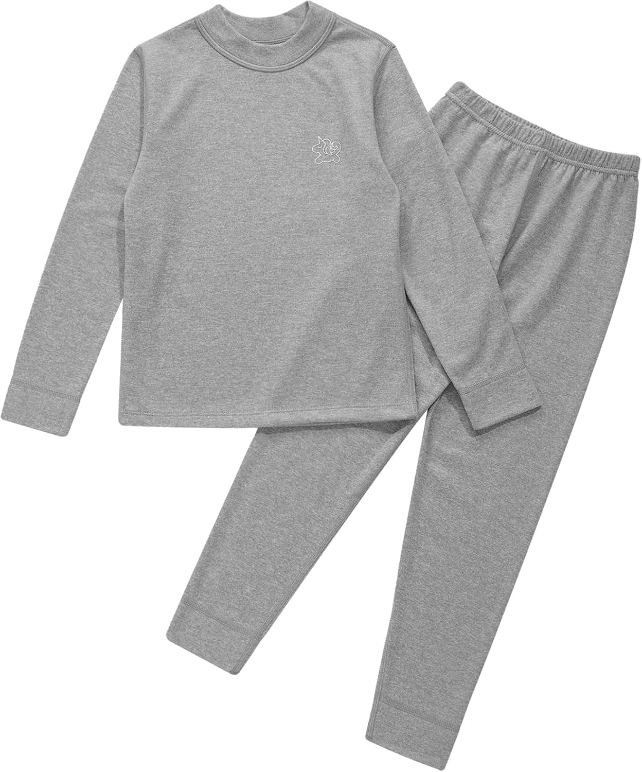 Kids Boys Girls 2 Piece Thermal Underwear Set Base Layer Tops and Bottoms Compression Long Johns Set