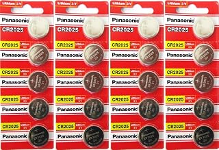Panasonic CR2025 3 Volt Lithium Coin Battery (4 Packs of 5)