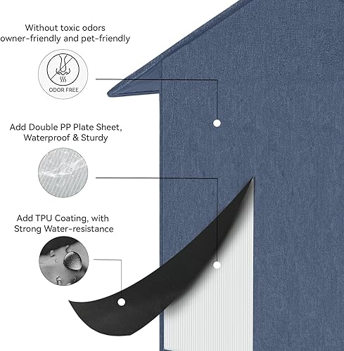 Miniatura 4 de Casa para gatos al aire libre, refugio para gatos de exterior, impermeable, para gatos al aire libre e interior, cama aislada para gatos para todas