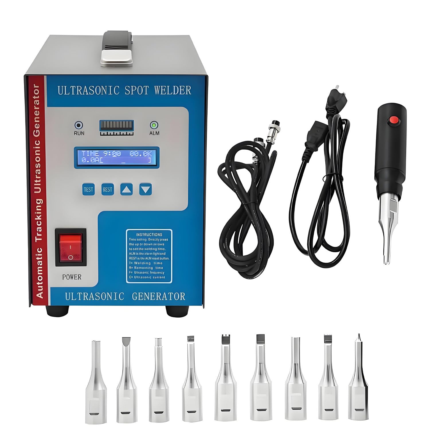 GLBMXDD Welding Machiner,700W Portable Welding Machine,110V/220V Handheld Ultrasonic Spot Welder Plastic Welding Machine for plastics, electronics, electrical appliances