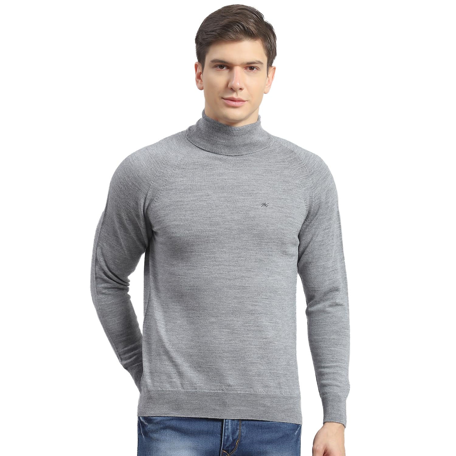 monte carlo Men's Regular Fit Pullover | Solid Pattern | High Neck Winter Pullover for Men | Full Sleeve Pull-On Sweater-picture-35