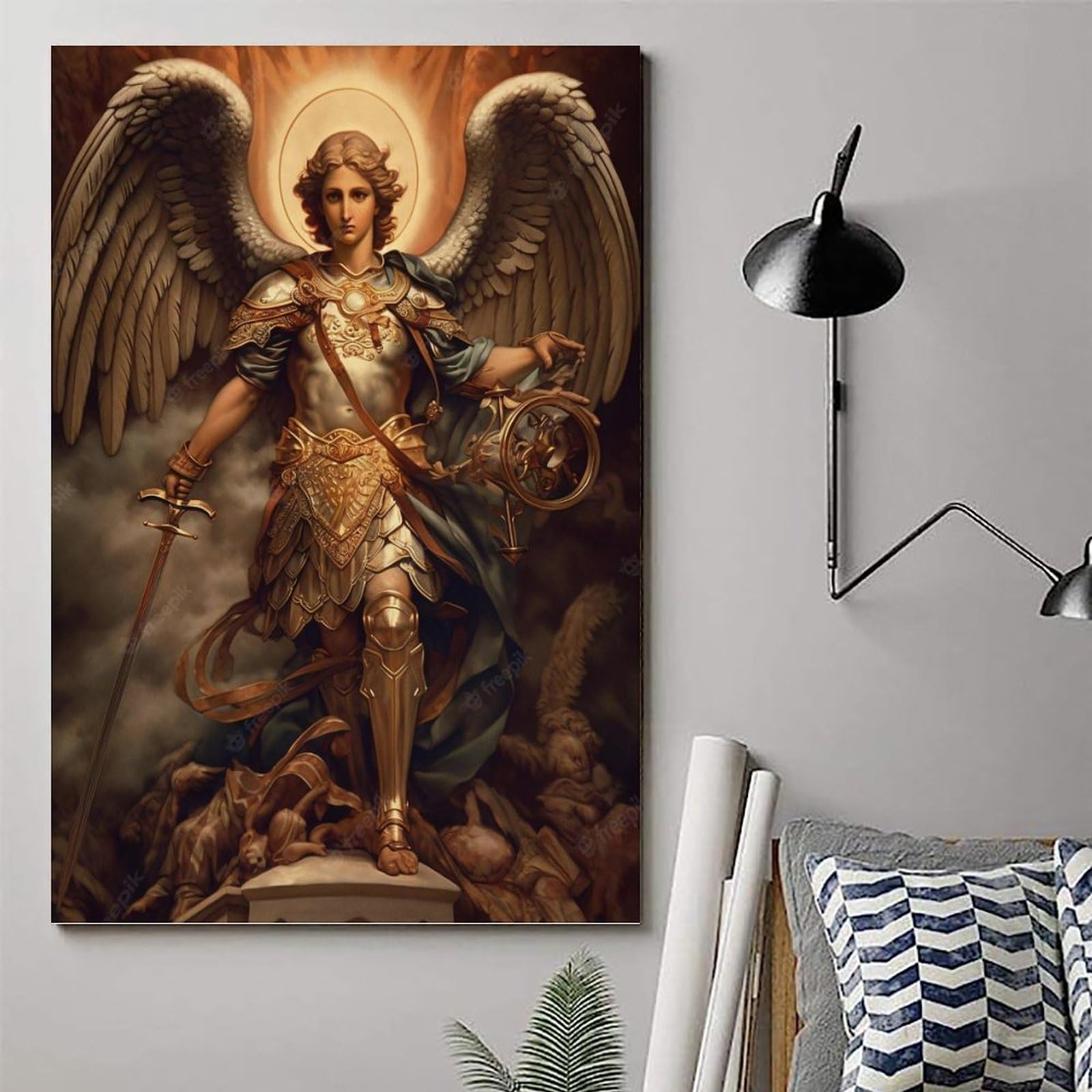 Amazon.co.jp: 大天使ミカエルの装飾画ポスター ポスター装飾絵画
