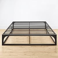 Vista 36 de Somier de cama individual Mellow 9 pulgadas, con base de colchón de láminas de acero resistente Negro