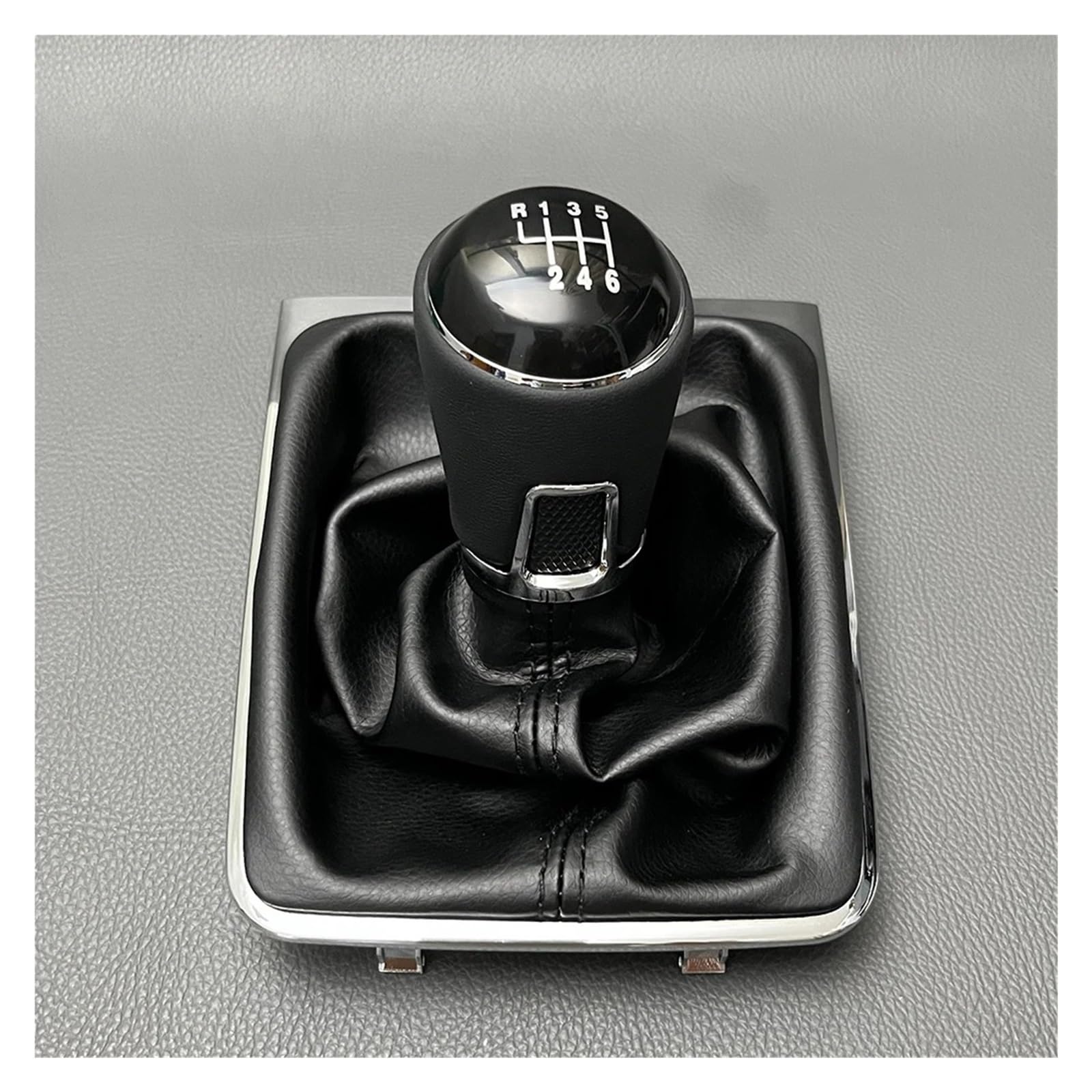 tusgt Knob Manual for VW for Passat B7 2011-2015 Manual 6 Speed Gear Shift Knob PU Leather Boot Head Stick Lever Base 3AA711113A