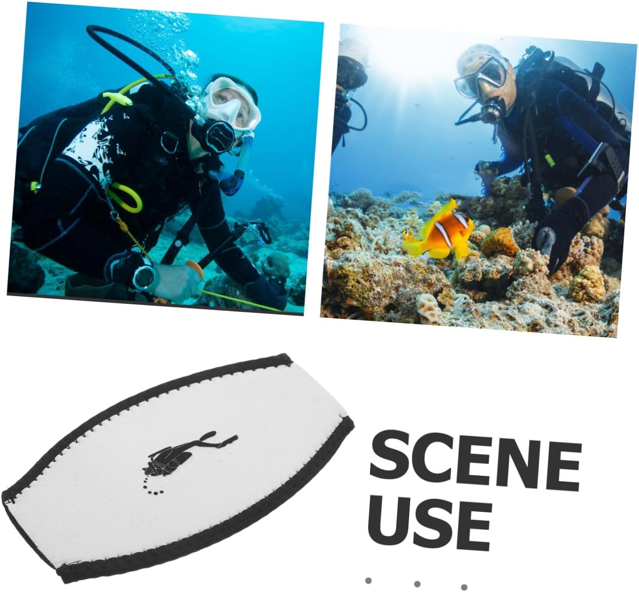Milisten Diving Mask Strap Cover Double Layer Hair Friendly Sbr Strap for Snorkeling and Scuba Diving Durable and Comfortable Water Sports Accessory