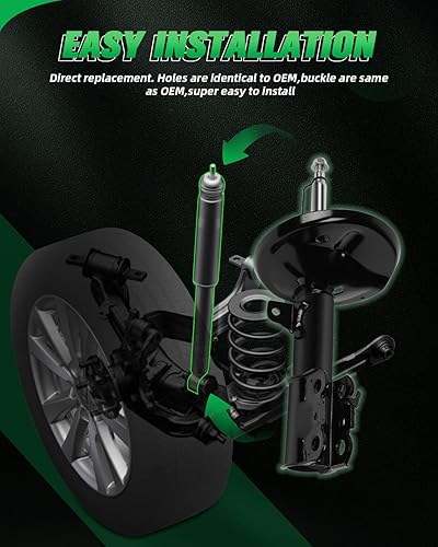 Miniatura 5 de SCITOO Juego completo de amortiguadores para ES300, amortiguadores y puntales para 97 98 99 00 01 para Lexus para ES300,97-00 01 02 03 para Toyota