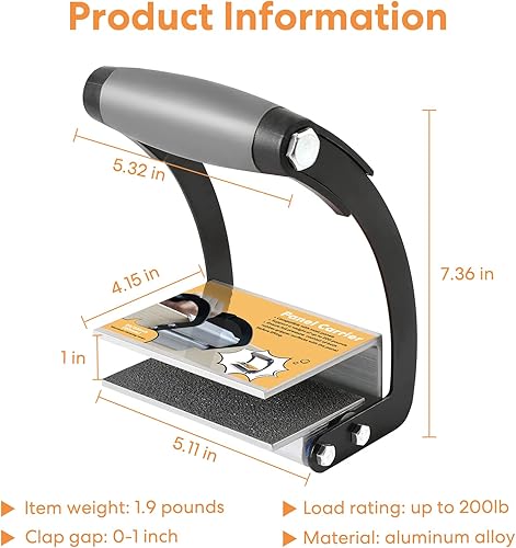 Miniatura 2 de Portapaneles, herramienta de elevación de madera contrachapada, herramienta de transporte de paneles de yeso, ahorra esfuerzo, resistente al