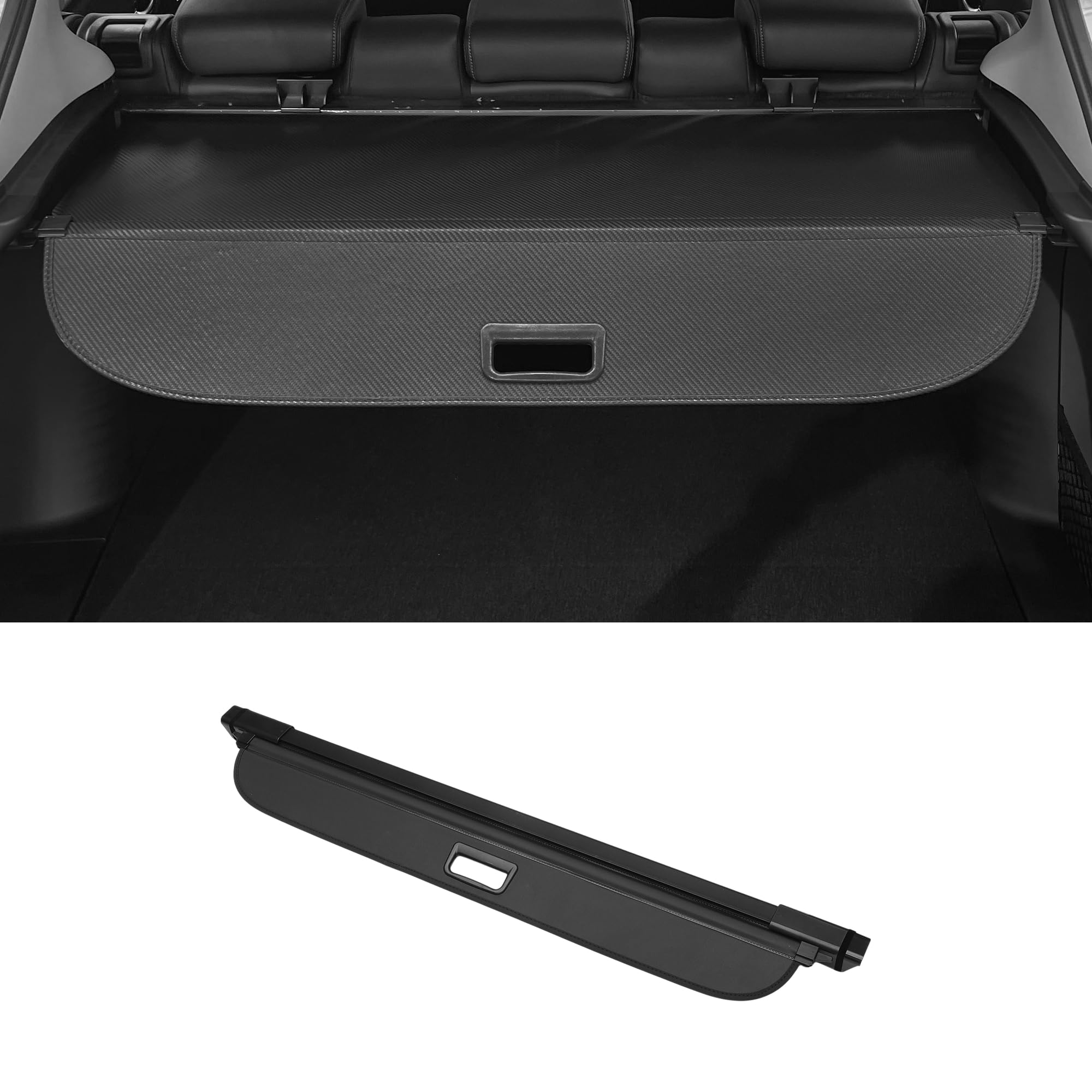 Motoforti Cubierta De Carga Retráctil Para Mercedes-Benz Clase B W245 08-11 | Color Negro Brillante, Material Aleación Aluminio Lona, Tamaño Varilla 118cm & 110cm, Cantidad 1 Unidad