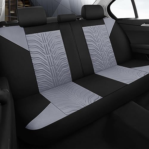 Miniatura 8 de CAROMOP Juego de fundas de asiento delantero de automóvil, lavables y transpirables, fundas de asiento de tela de alta calidad para automóviles,