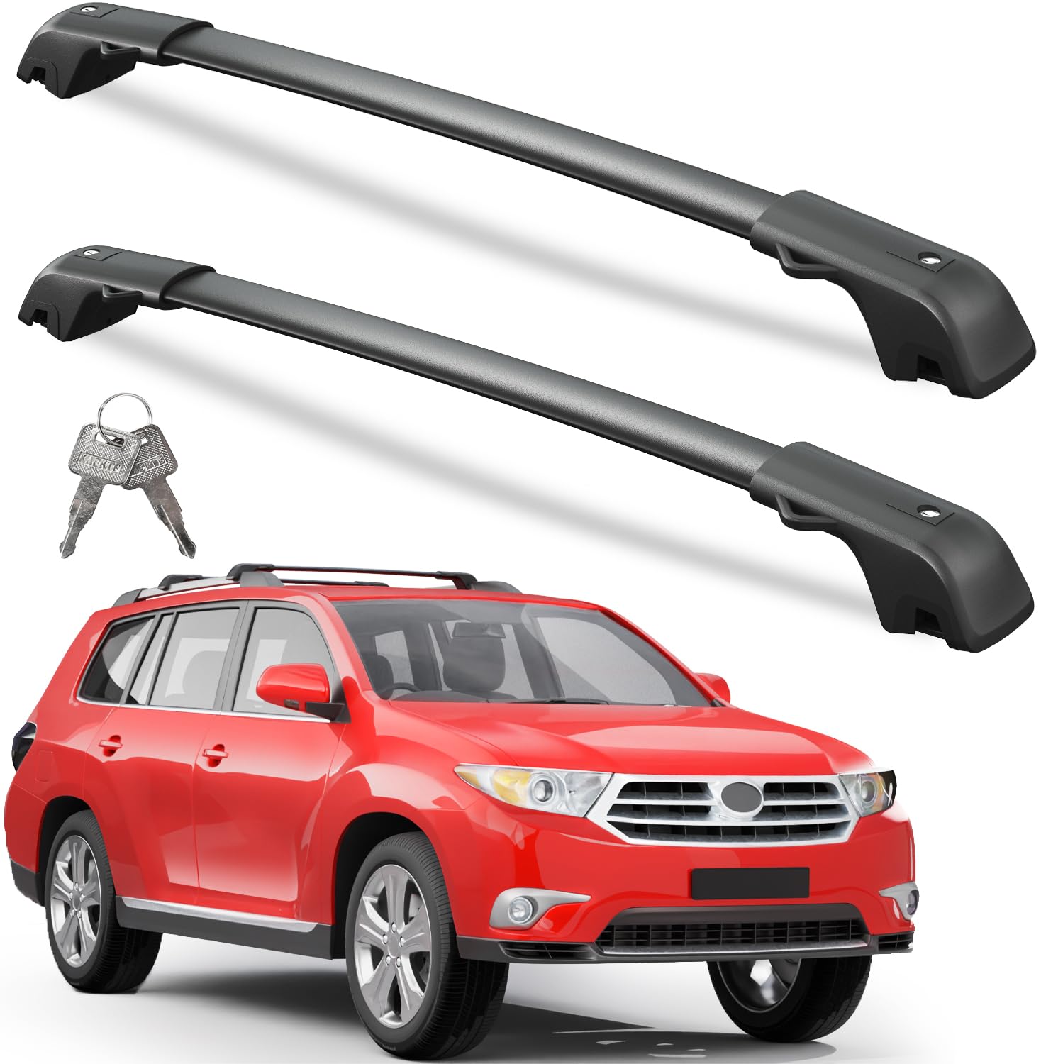 Wonderdriver Lockable Cross Bars (Highlander 2008–2013)