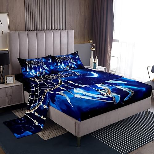 Miniatura 7 de Juego de sábanas de Navidad para árbol de Navidad con bolsillo profundo, sábana bajera ajustable de microfibra súper suave con purpurina (1 sábana