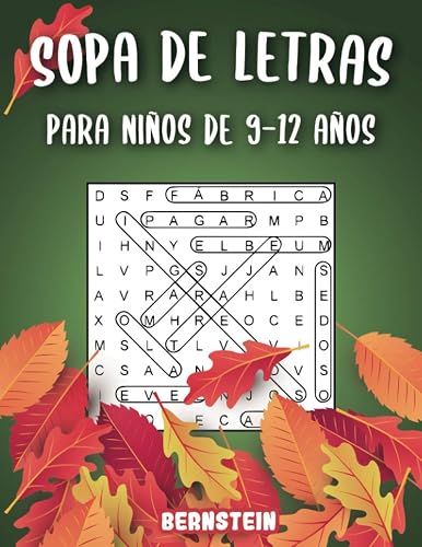 Sopa de letras para Niños de 9-12 años: 200 Sopa de letras con soluciones - Entrena la Memoria y la Lógica - Diversión para las vacaciones