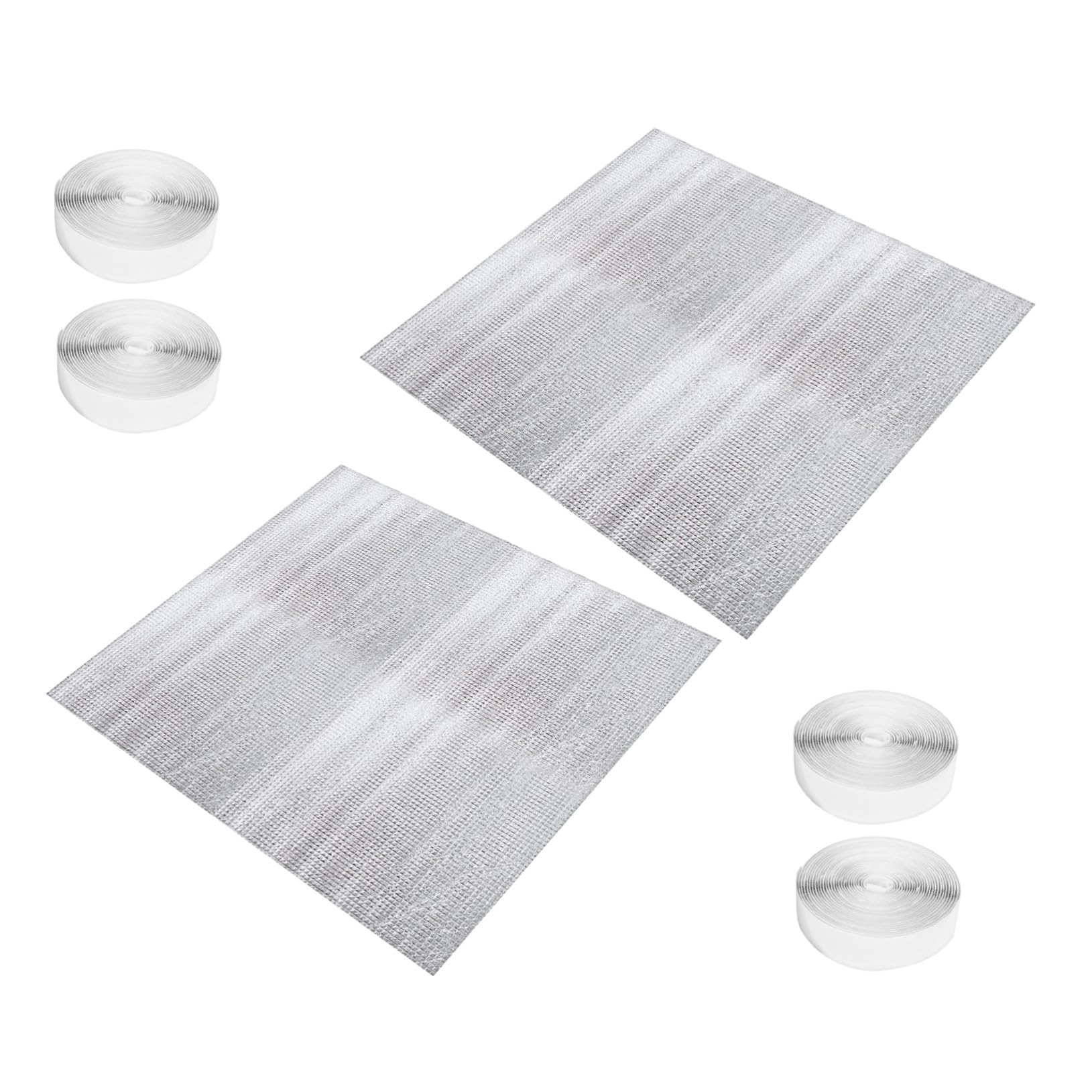 Copertura Ventilatore Soffitta Isolata in Alluminio Argento 2 Set | Copertura Ventilatore Sottotetto Isolata, Coperture per Sfiato e Aerazione, Festa Estiva