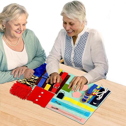 Miniatura 7 de Manta sensorial para adultos con demencia, Alzheimer, demencia, manta sensorial para actividades para personas mayores, productos de cuidado de