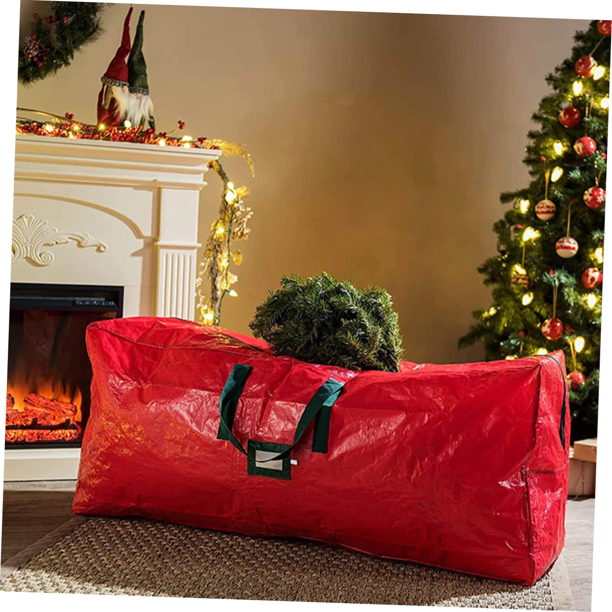 Homoyoyo Bolsa Para Árbol De Navidad De Gran Contenedor Organizador Con Cremallera Para Guardar Árboles De Navidad Bolsa De Obsequio Para Almacenamiento Invierno