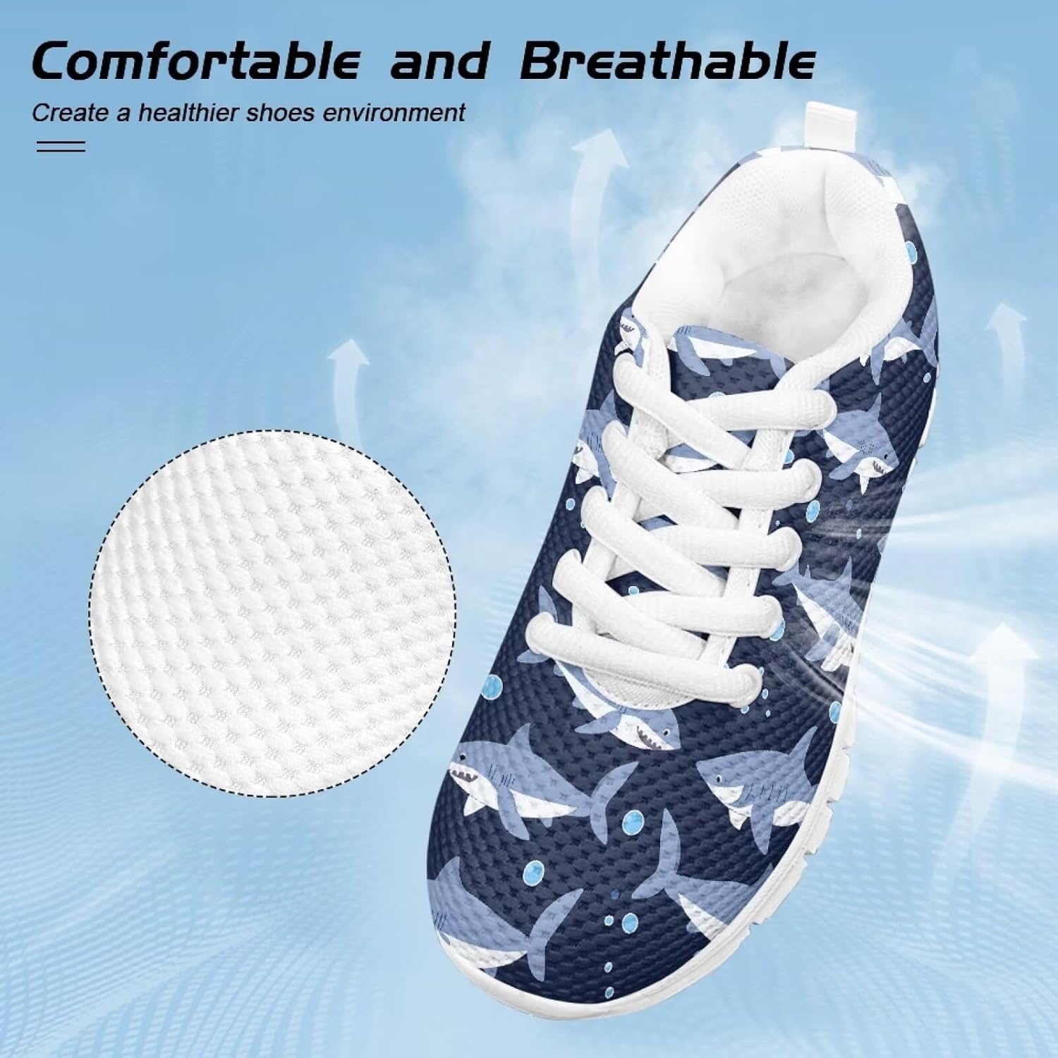Upetstory Kids Sneakers for Boys Girls Size 11-3 Walking Running Shoes