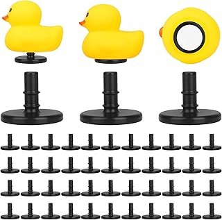 Sanchamy 50PCS Jeep Duck Holder Rubber Duck Mount Duck Holder for Jeep Dash Plastic Duck Plug Rubber Duck Holder for Display Jeep Ducking Gifts-Black(Excluding Rubber Duck)