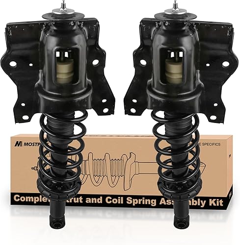 MOSTPLUS Par trasero completo de resorte de puntal compatible con Hyundai Sonata 2000-2005 Kia Magentis Optima reemplaza 15071 15072 bobina de