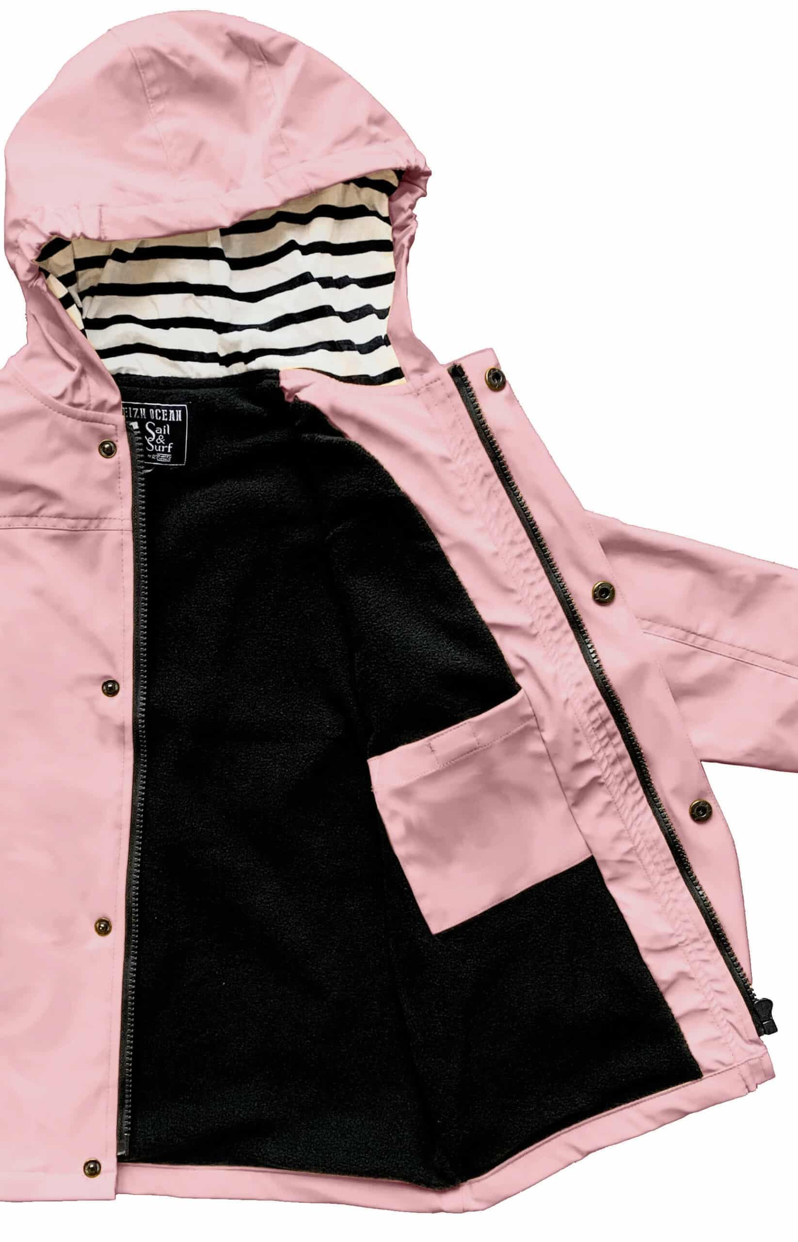 Breizh Ocean - Ciré Chaud, Imperméable Enfant - Création Française ARTIC KID, Garçon ou Fille -Impermeable Capuche Rayée style Marinière - Manteau Enfant Garcon ou Fille de 1 à 14 ans