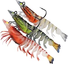 Machi no Nami Transcend with Hook Fishing Super Durable Lure Shrimp Luminous Excellent Craftsmanship Lifelike Shrimp Less Likely to Snag on Grass Suitable for Spanish Mackerel and Other Various Fish