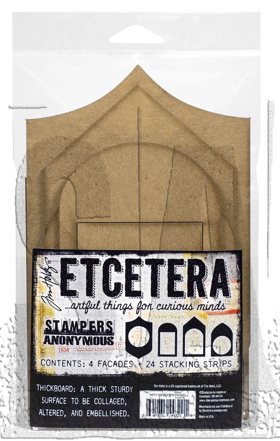 Stampers Anonymous Kraft Brown Tim Holtz Etcetera Facades