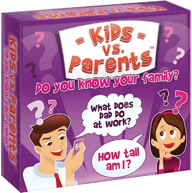 Family Quiz Board Game Kids vs Parents Family Board Games For Families Funny Games For Family | Do You Know Your Family | Age 6 +