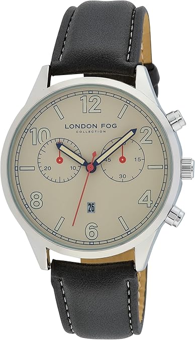 Amazon.com: LONDON FOG Multi Funtion Strap 42mm Watch (LF041