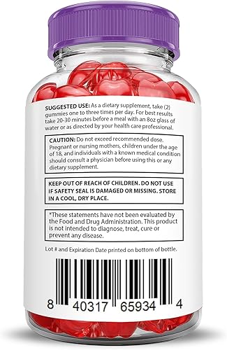 Miniatura 5 de Paquete de 3 gomitas Pure Slim Keto ACV Extreme de 2000 mg PureSlim Keto Gummies fórmula avanzada vinagre de sidra de manzana con jugo de granada y