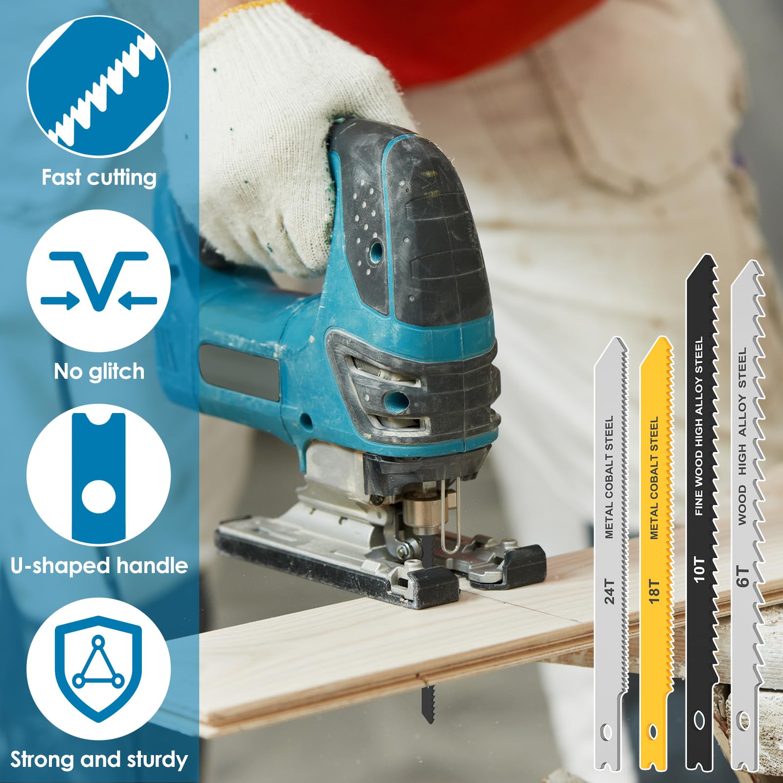 Craftsman Tools 24-Piece U-Shank Jigsaw Blade Set Cuts Wood