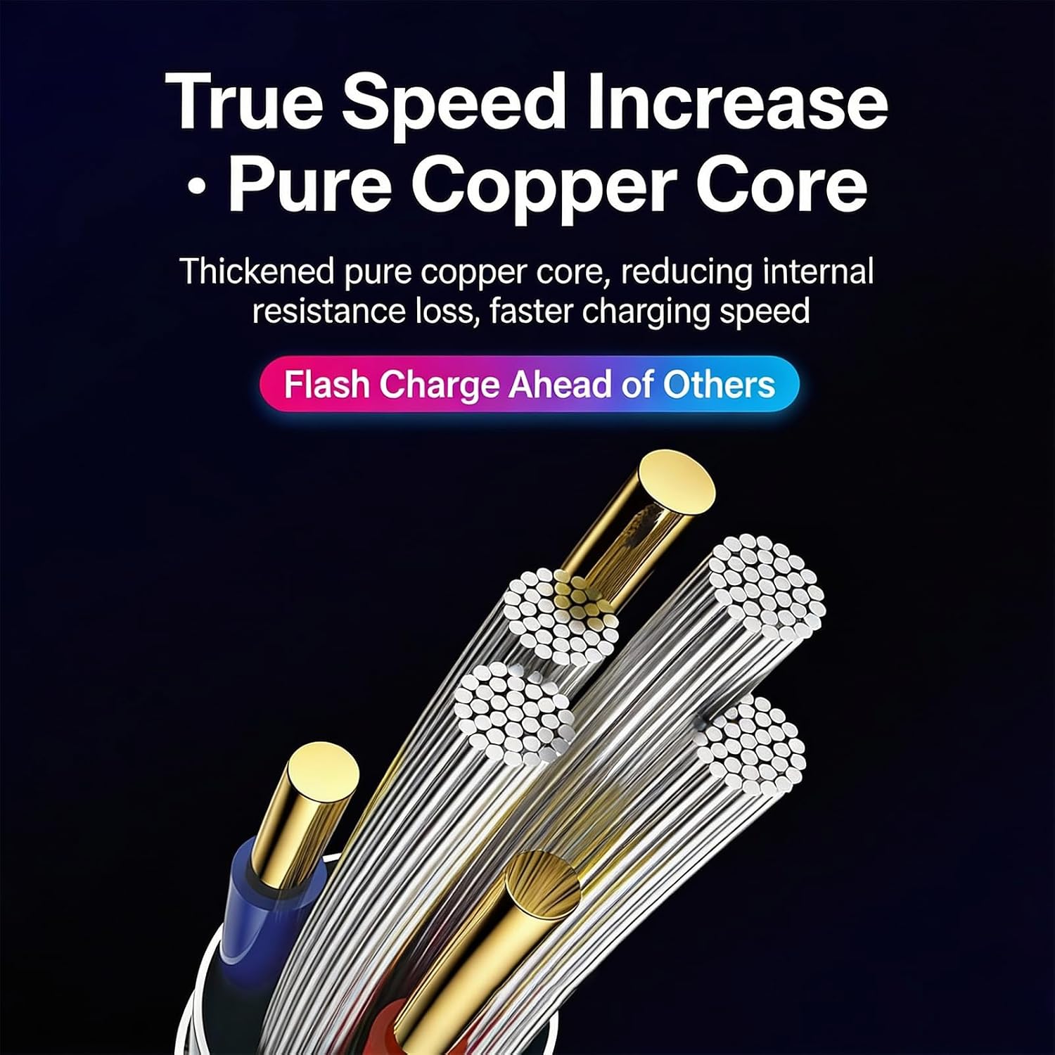 3-in-1 LED Colorful Flowing Light Fast Charging Cable 39-inch, Soft PVC USB Cable with Super Fast Charging, High-Speed Data Sync & Energy-Saving Light Effect, Compatible with Nearly All Devices.
