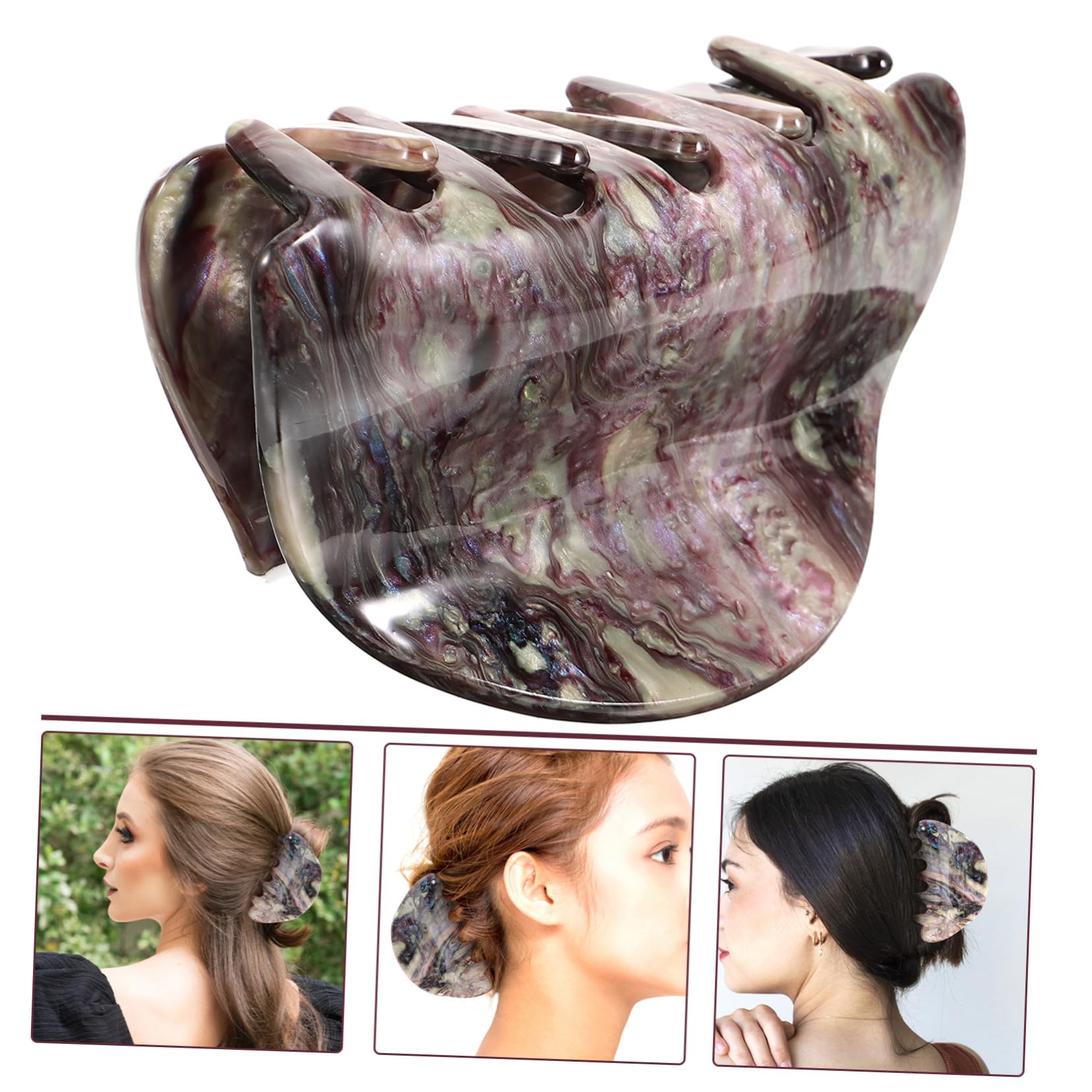 FRCOLOR 4 Pezzi Eleganti Fermagli Per Per Coda Di Cavallo Fermagli Per Grandi Da Donna Strumento Per Lo Styling Alla Moda