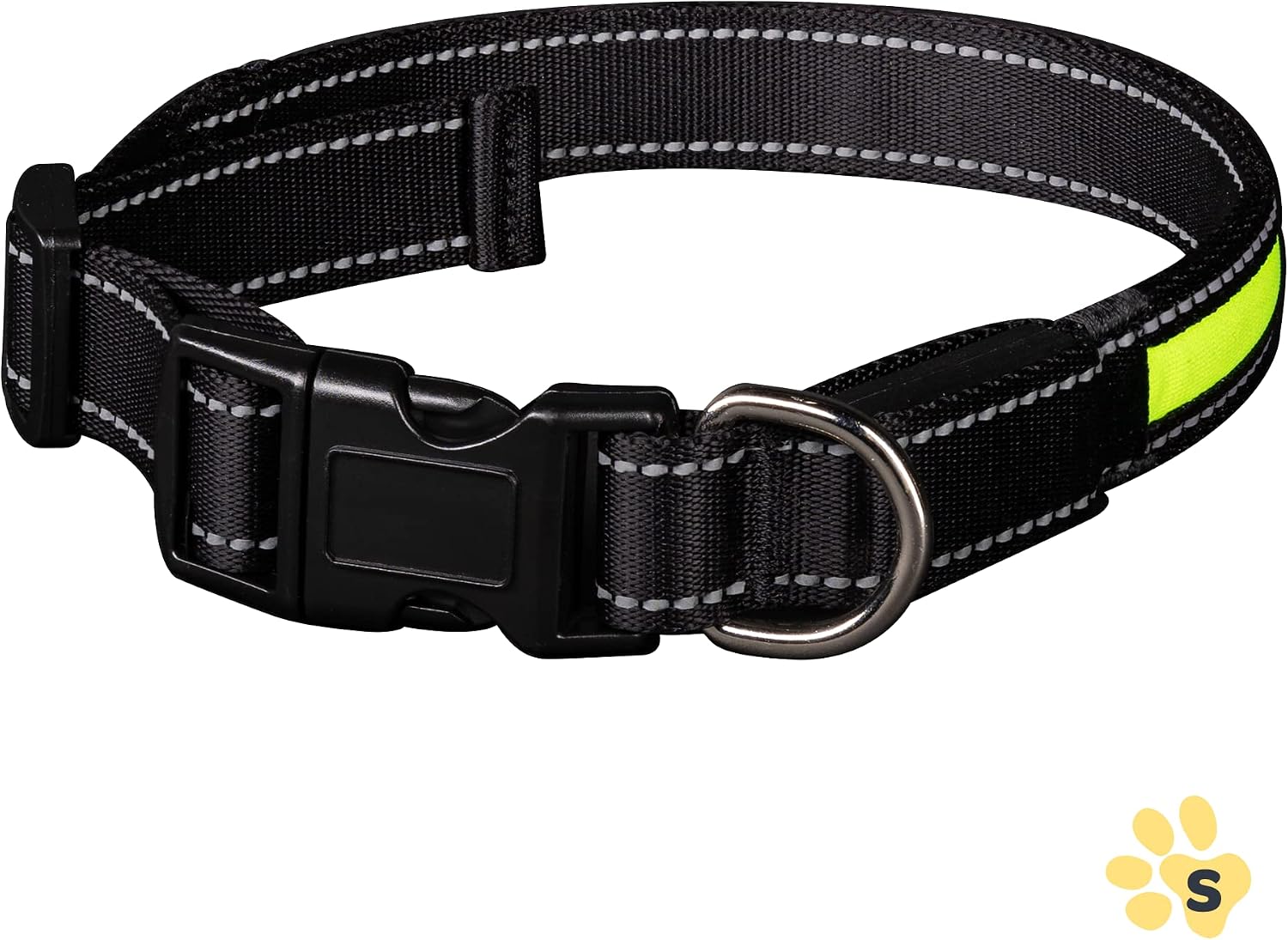 TCP Waggs & Purrs LED Reflective Pet Collar, Small, Multicolor