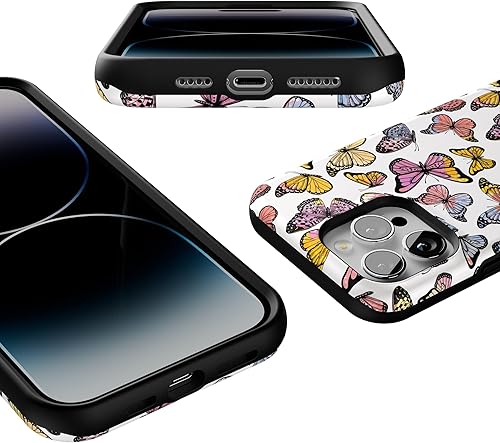 Vista 1115 de Casely - Funda para iPhone 14 Pro Max, Viva La Vida, Frida Kahlo Floral Collage, compatible con MagSafe 10 Frida Kahlo Viva La Vida Collage