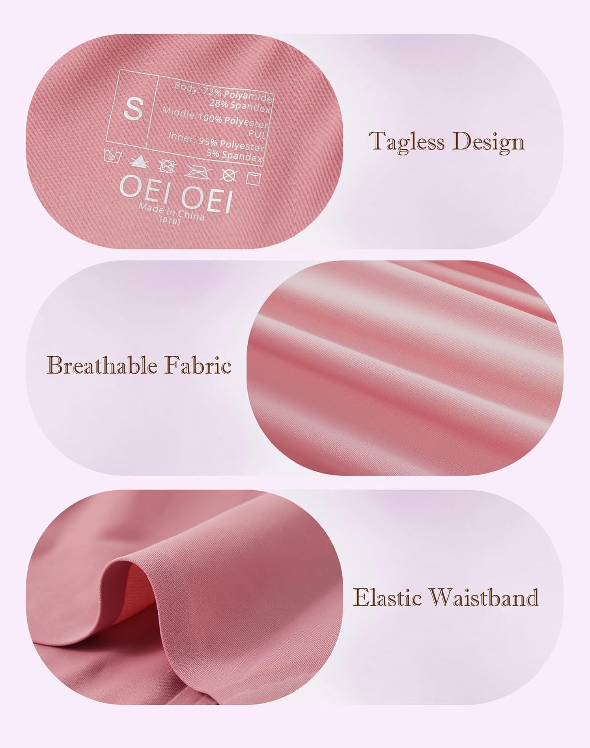 Women's Period Underwear Leak Proof Panties Postpartum Menstrual Briefs Heavy Flow 3 Pack - Image 6