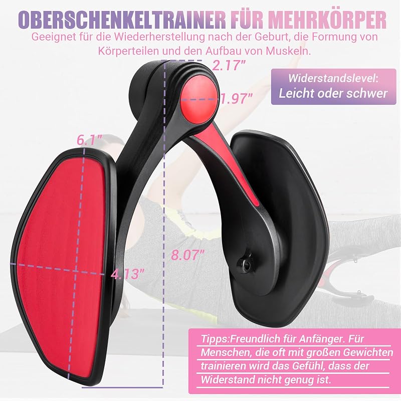 COFOF Comb Trainer 28-38 lb Medence Erősítő Nőknek Lábnyomás Edzés Fenék Tréner Ellenállási Sávokkal