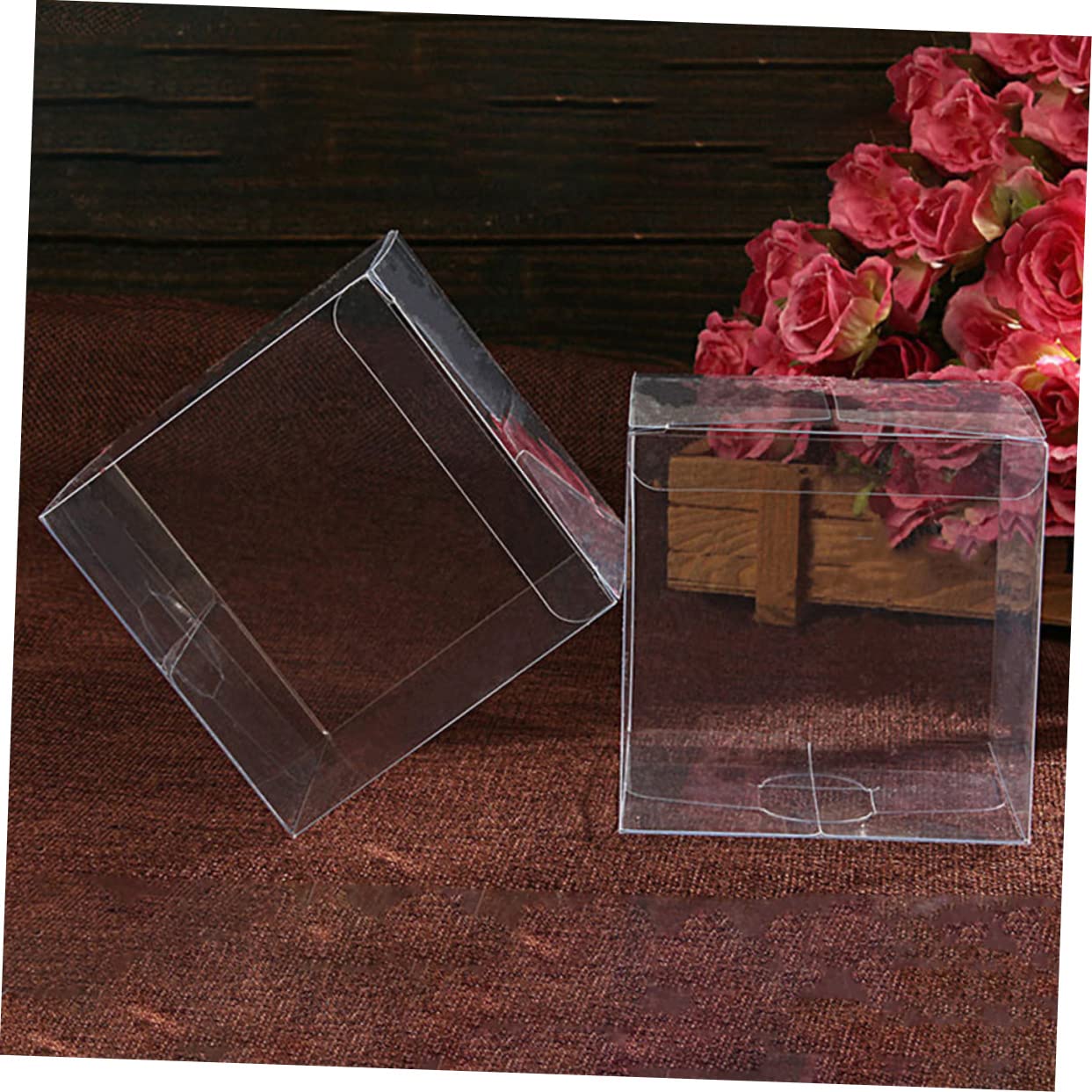Ciieeo Scatole Regalo Trasparenti in Pvc 20pezzi Confezione per Dolci e Compleanni Eleganti