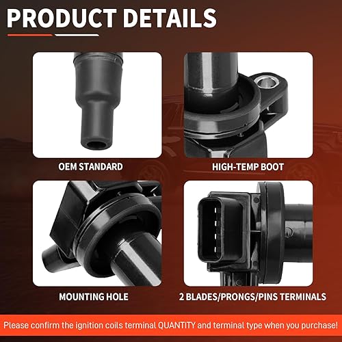 Miniatura 2 de DRIVESTAR Juego de 8 bobinas de encendido de iridio bujía 2003-2007 para Lexus GS430 4.3L 2003-2009 para Toyota 4Runner 2000-2009 Tundra Land