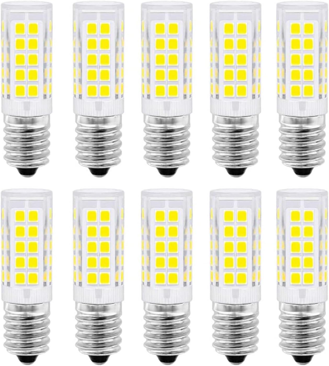 E14 LED Birne 5W Kaltwei  6000K LED Lampe K hlschranklampe Ersatz f r 50W Gl hlampe 550LM E14 Gl hbirne f r Dunstabzugshaube N hmaschine Salzlampe AC 220-240V Nicht Dimmbar 10er Pack
