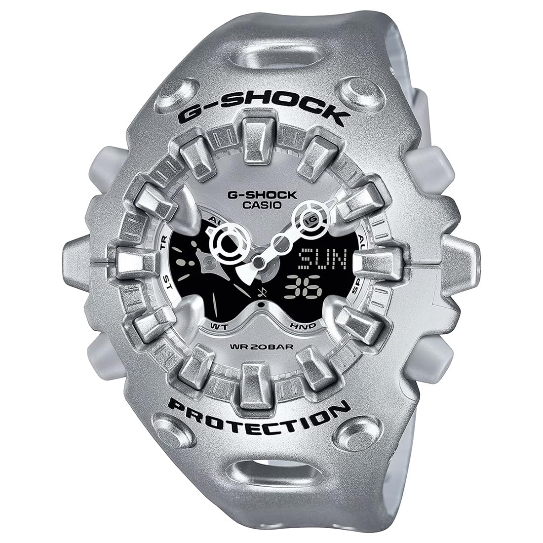 カシオG-SHOCK GA-V01 Buy Casio G-Shock GA-V01A-8ADR Analog-Digital Silver Dial Men