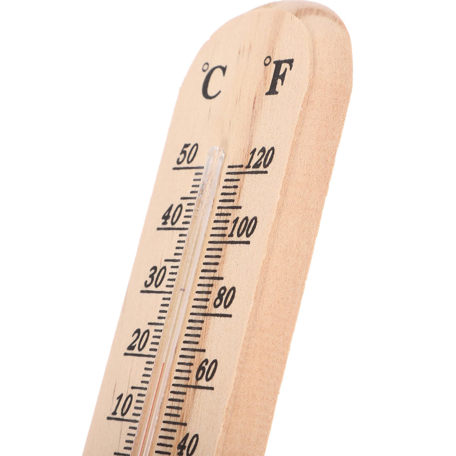 Abaodam Set 3pezzi Termometri da Esterno in Legno Design a Sospensione Multiuso, Termometri Classici per Casa e Giardino, Misurazione Temperatura Precisa e Decorazione Elegante