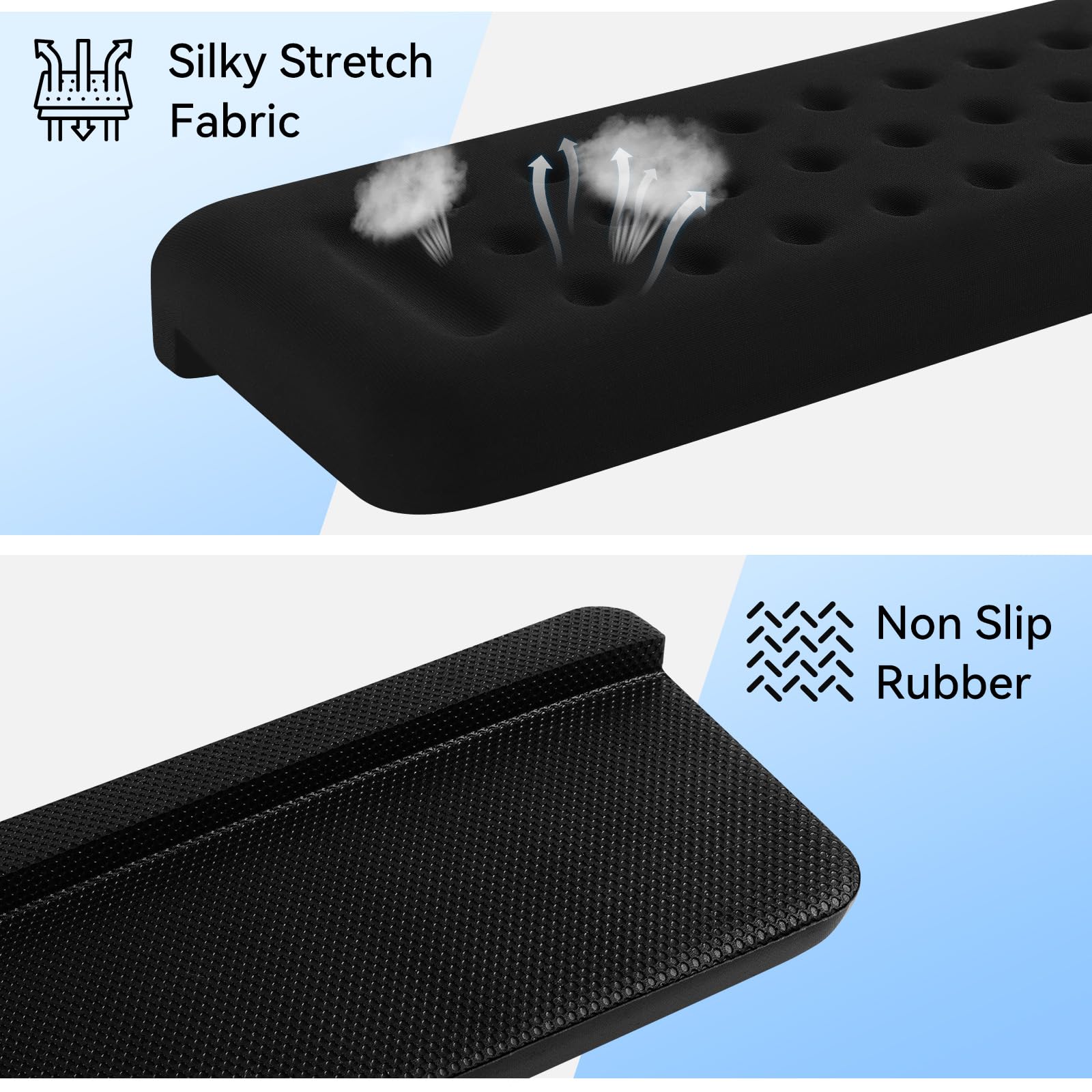 Sushret Cuscinetti Angolari a L per Scrivania, Set da 2 – Poggiagomiti in Memory Foam, Antiscivolo Ergonomico per Braccia e Avambracci