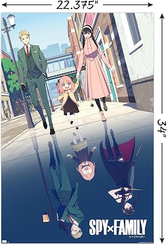 Miniatura 3 de Spy x Family - Póster de pared con diseño de llave familiar, 34 pulgadas de largo x 22.4 pulgadas de ancho, versión sin marco