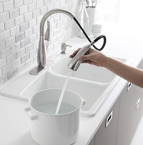 Miniatura 4 de Kohler K-R72511-SD-VS Mazz - Grifo para fregadero de cocina, sin tamaño, acero inoxidable vibrante