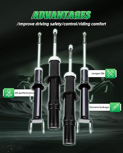 Miniatura 2 de SCITOO Amortiguadores delanteros y traseros para Chrysler Cirrus, amortiguadores para Chrysler Cirrus, 1999-2000 03-06 para Chrysler Sebring, 99-06